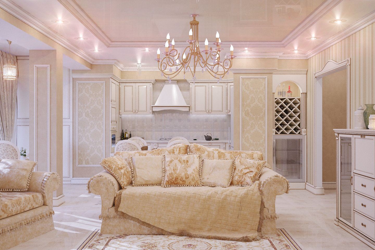 Фото из портфолио Стильная неоклассика в пастельных тонах – фотографии дизайна интерьеров на INMYROOM Фото из портфолио Стильная неоклассика в пастельных тонах – фотографии дизайна интерьеров на INMYROOM