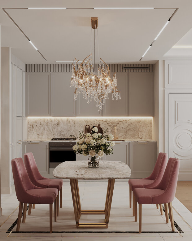 Фото из портфолио Дизайн интерьера дома в ЖК «Manhattan (Манхэттен)» в стиле современная классика – фотографии дизайна интерьеров на INMYROOM