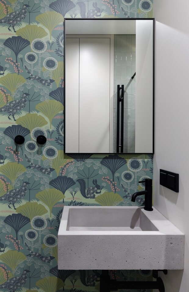 Фотография: Ванная в стиле Современный, Минимализм, Квартира, Проект недели, Москва, 3 комнаты, 60-90 метров, DSGN HUB – фото на INMYROOM