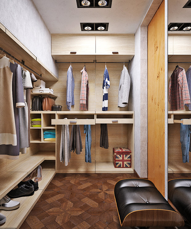 Фото из портфолио Яркая прихожая и функциональная гардеробная – фотографии дизайна интерьеров на INMYROOM