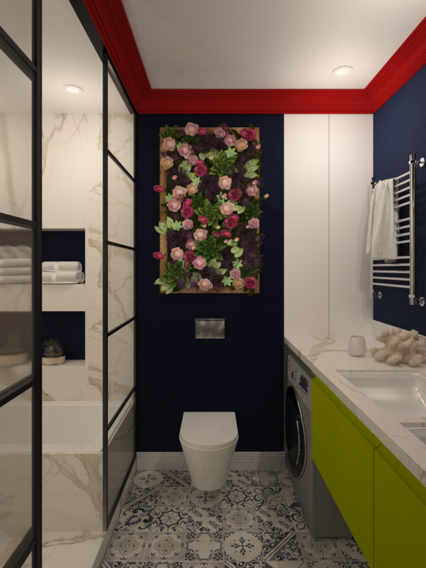 Фото из портфолио Красная лента – фотографии дизайна интерьеров на INMYROOM