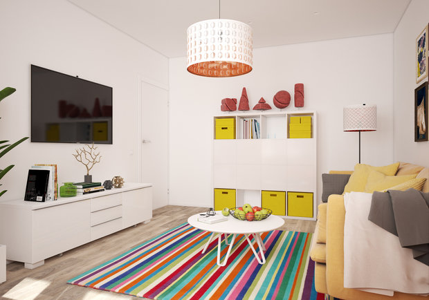 Фотография: Гостиная в стиле Скандинавский – фото на INMYROOM