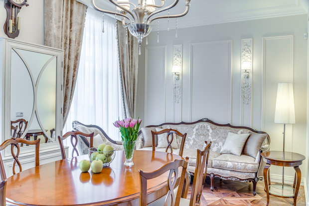 Фото из портфолио Воздушная Классика – фотографии дизайна интерьеров на INMYROOM