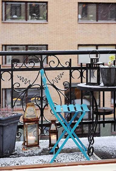 Фотография: Балкон в стиле Прованс и Кантри, Квартира, Швеция, Мебель и свет, Дома и квартиры, Гетеборг – фото на INMYROOM