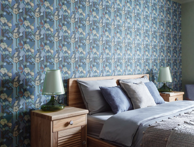 Фотография: Спальня в стиле Современный, Эко, Эклектика, Квартира, Проект недели, Москва, 1 комната, 40-60 метров, Светлана Куксова – фото на INMYROOM