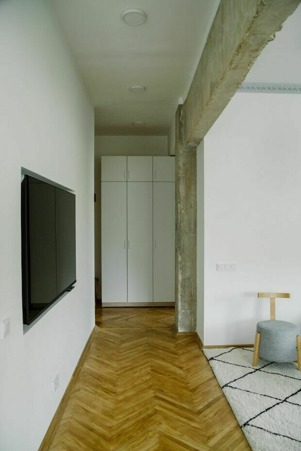 Фотография: Прихожая в стиле Скандинавский, Современный, Эклектика, Минимализм, Квартира, Проект недели, Сталинка, 2 комнаты, 40-60 метров, Москав – фото на INMYROOM