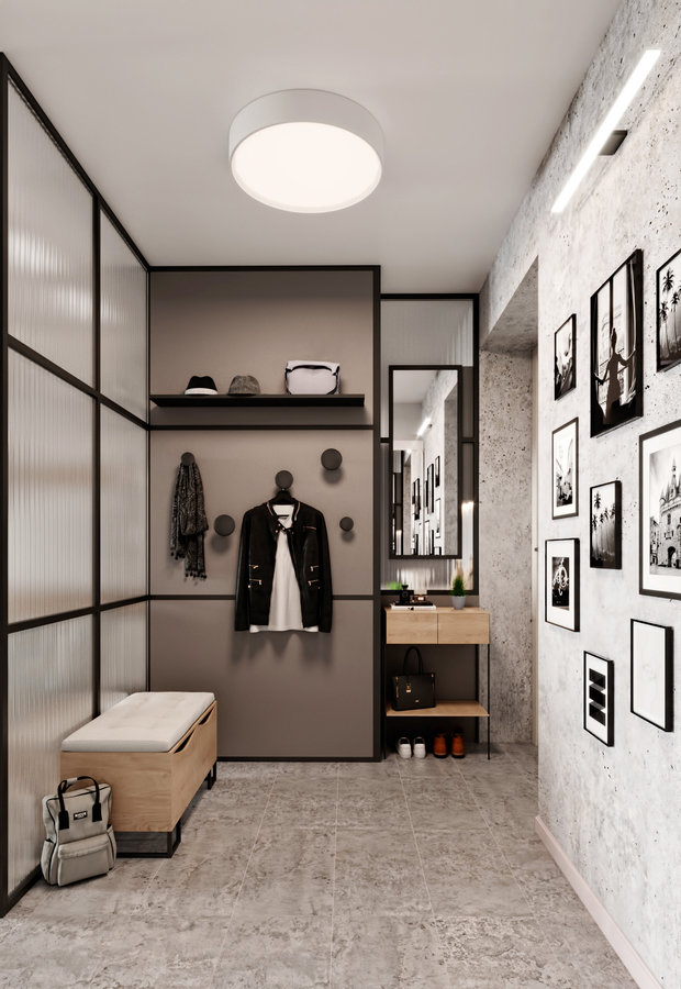 Фотография: Прихожая в стиле Скандинавский, Современный, Квартира, Проект недели, Москва, Татьяна Безверхая, Панельный дом, 3 комнаты, 60-90 метров, TB Design – фото на INMYROOM