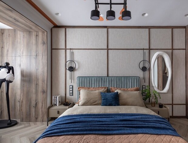 Фотография: Спальня в стиле Современный, Эклектика, Квартира, Проект дня, Казахстан, 3 комнаты, Более 90 метров, Надира Мустафина – фото на INMYROOM