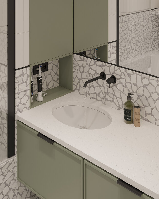 Фото из портфолио КВАРТИРА НА СУХАРЕВСКОЙ – фотографии дизайна интерьеров на INMYROOM