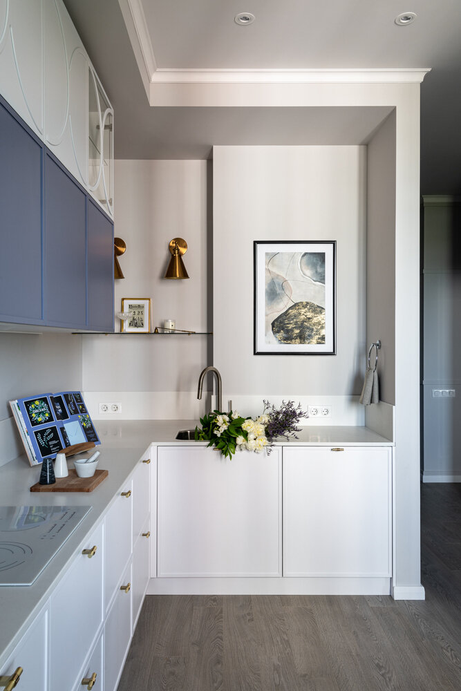 Фотография: Кухня и столовая в стиле Современный, Классический, Квартира, Проект недели, Москва, 3 комнаты, Более 90 метров, Юлия Сергеева – фото на INMYROOM