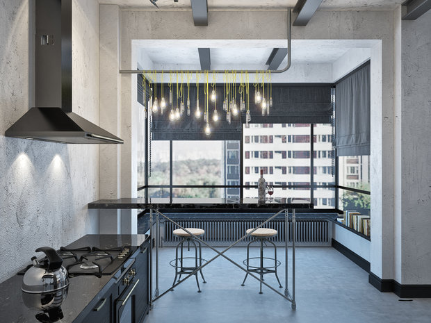 Фото из портфолио Проект "Темный рыцарь" – фотографии дизайна интерьеров на INMYROOM