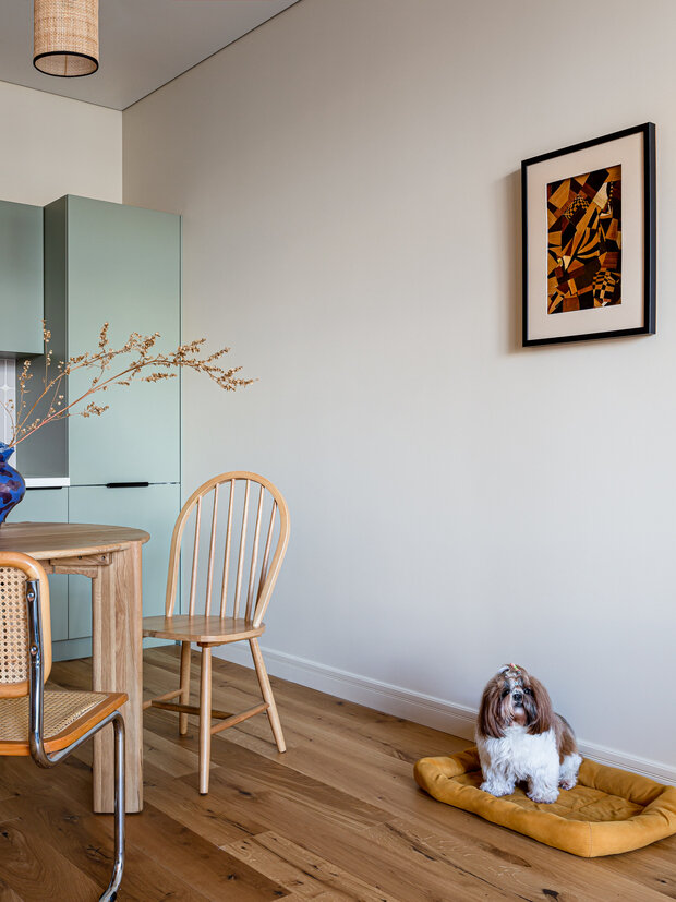 Фотография: Кухня и столовая в стиле Современный, Джапанди, Квартира, Проект дня, Екатеринбург, 2 комнаты, 60-90 метров, Анастасия Заркуа – фото на INMYROOM