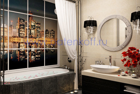 Дизайн проект ванной комнаты в квартире в ЖК Кольцо Екатерины 