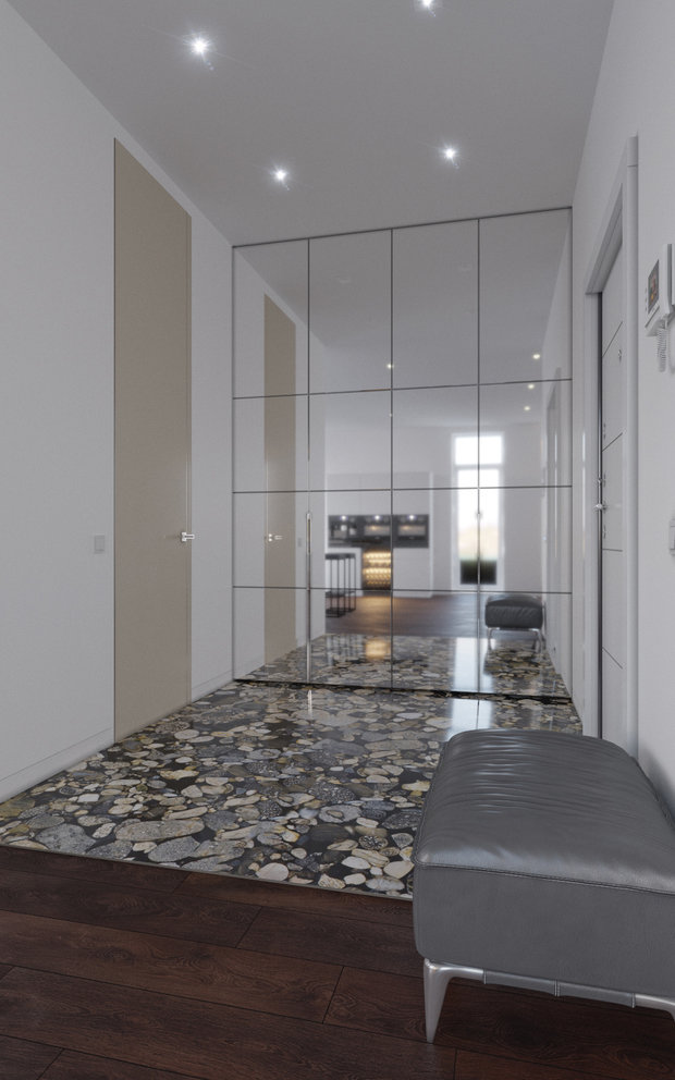 Фотография: Прихожая в стиле Минимализм, Современный, Квартира, Проект недели, Санкт-Петербург, 4 и больше, Более 90 метров, Odo Studio – фото на INMYROOM