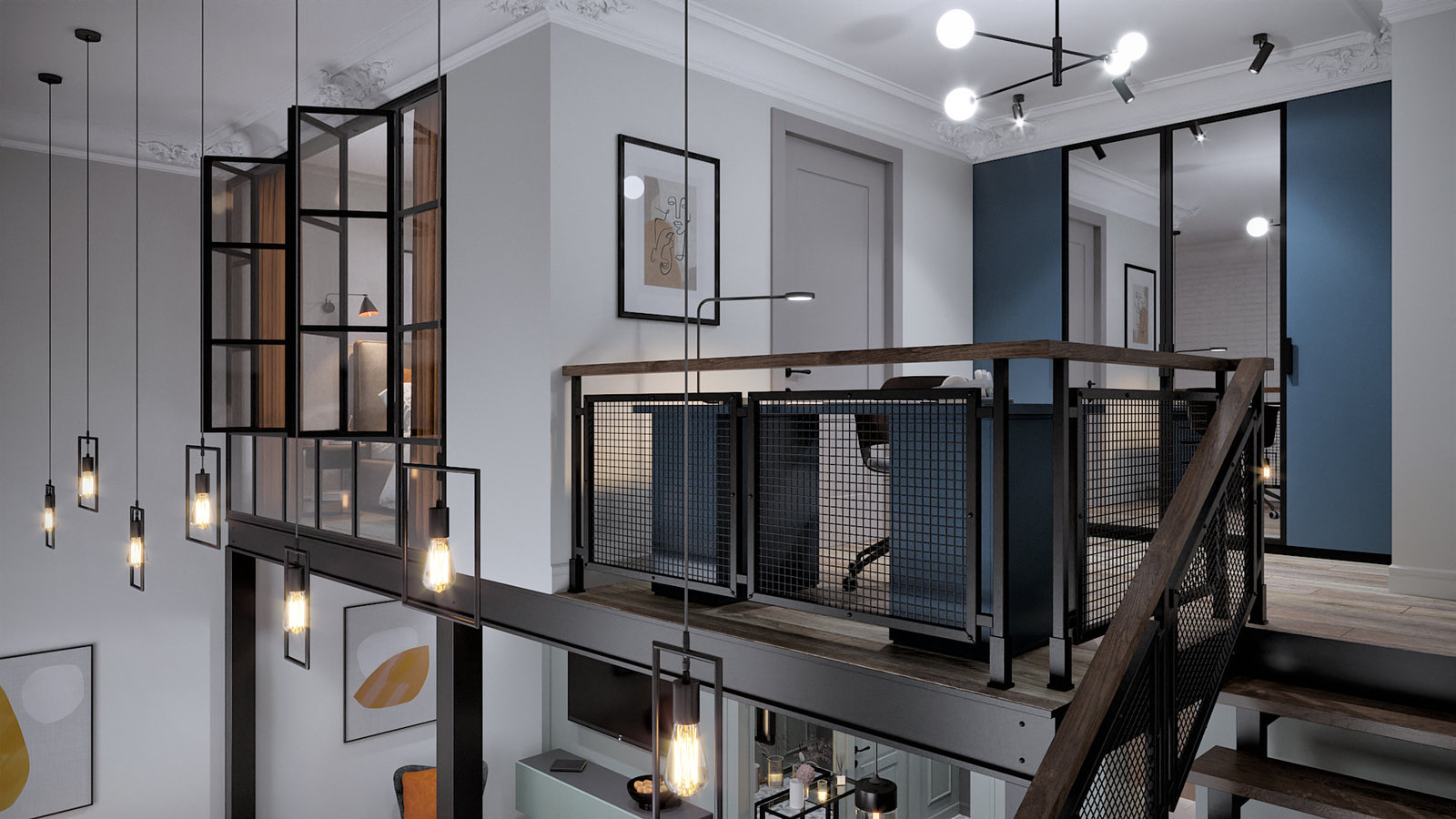 Фото из портфолио Двухуровневая квартира в ЖК "Сердце Столицы" – фотографии дизайна интерьеров на INMYROOM Фото из портфолио Двухуровневая квартира в ЖК "Сердце Столицы" – фотографии дизайна интерьеров на INMYROOM