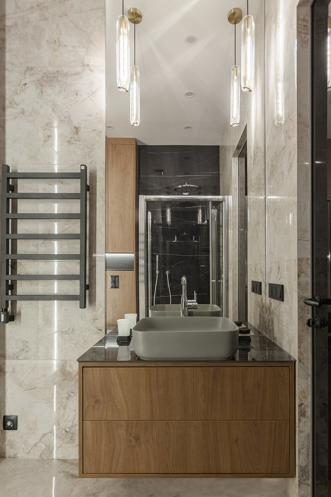 Фотография: Ванная в стиле Современный, Квартира, Проект недели, Москва, 2 комнаты, 40-60 метров, Your Space – фото на INMYROOM Фотография: Ванная в стиле Современный, Квартира, Проект недели, Москва, 2 комнаты, 40-60 метров, Your Space – фото на INMYROOM