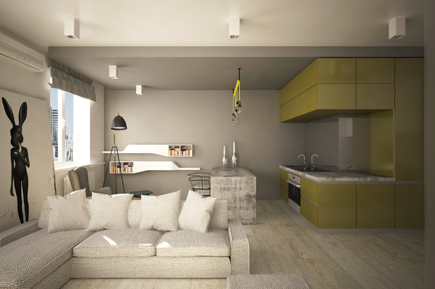 Фото из портфолио Куб – фотографии дизайна интерьеров на INMYROOM