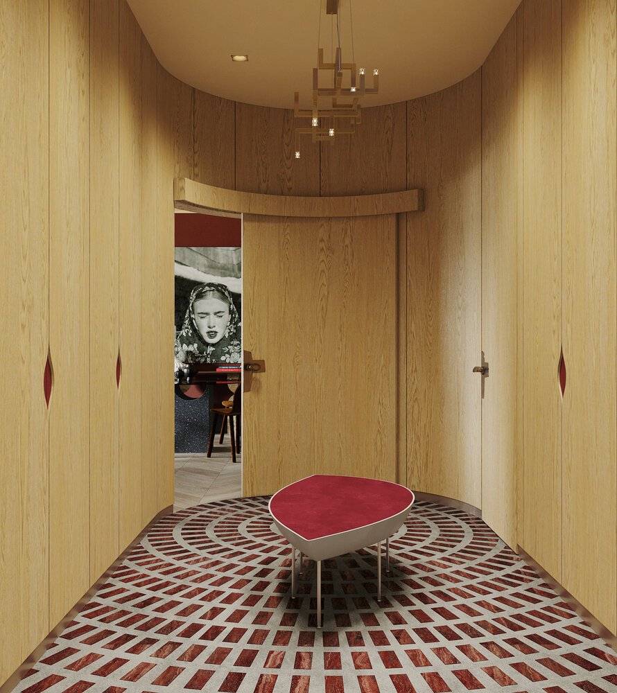 Фотография: Гардеробная в стиле Эклектика, Квартира, Проект дня, Москва, 3 комнаты, Более 90 метров, Оксана Заварзина, Евгений Шевченко – фото на INMYROOM