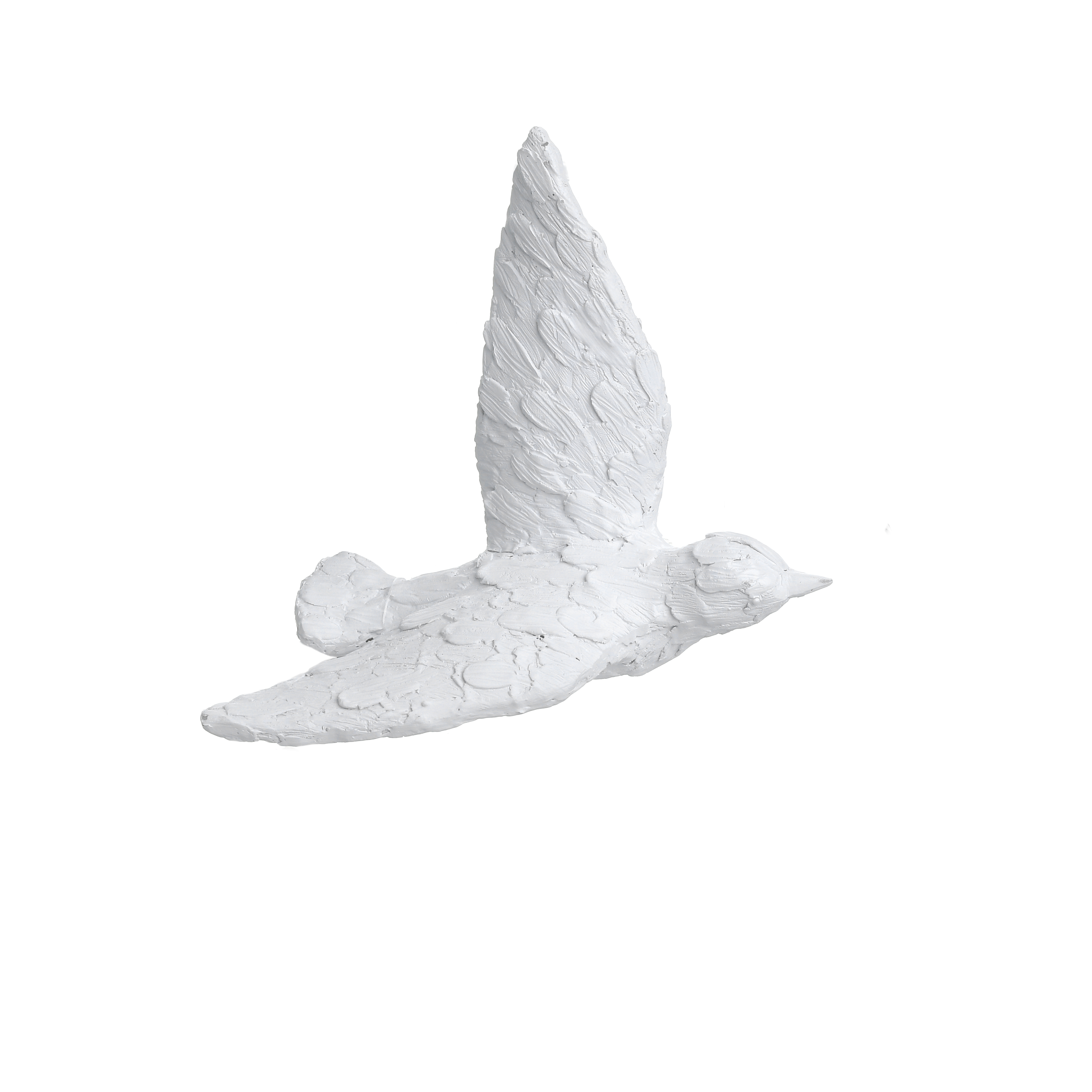 Декор настенный Птичка белого цвета