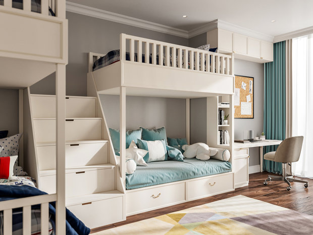 Фото из портфолио Двухэтажная квартира, г.Москва – фотографии дизайна интерьеров на INMYROOM