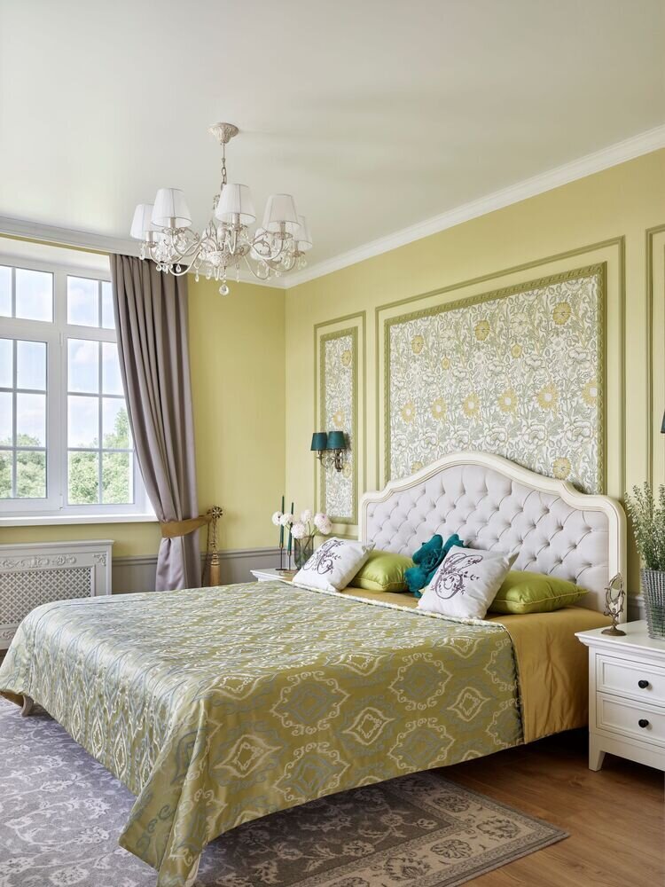 Фотография: Спальня в стиле Прованс и Кантри, Классический, Эклектика, Дом, Проект дня, Москва, Дом и дача, Блочный дом, 4 и больше, Более 90 метров, Анастасия Беляева – фото на INMYROOM