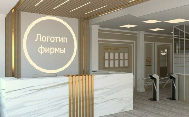 Фото из портфолио Зона ресепшн офисного помещения, г.Москва. Варианты. – фотографии дизайна интерьеров на INMYROOM
