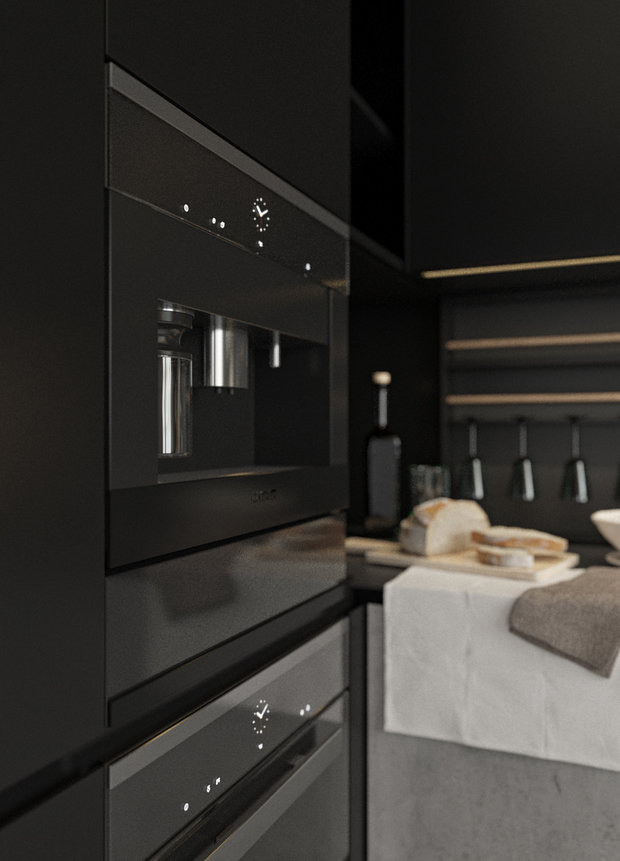 Фото из портфолио Черный/ 53 m/ Москва – фотографии дизайна интерьеров на INMYROOM
