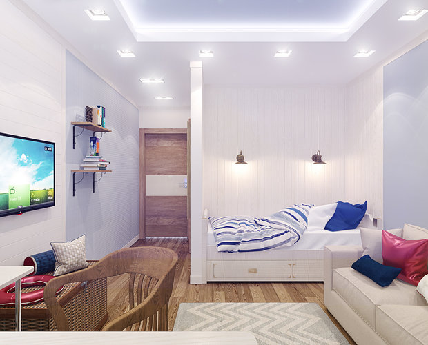 Фото из портфолио Улица Болотникова, 105 м2 – фотографии дизайна интерьеров на INMYROOM