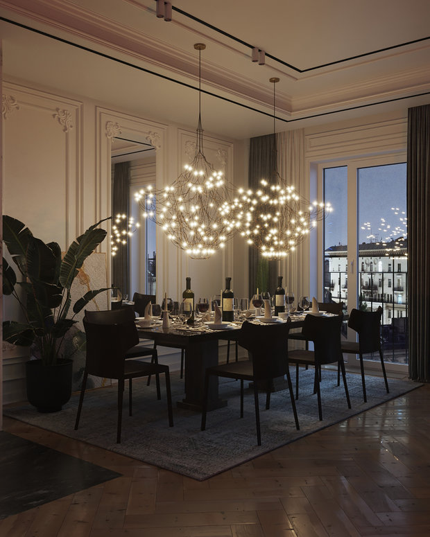 Фото из портфолио Стол в гостиной - 3D визуализация – фотографии дизайна интерьеров на INMYROOM