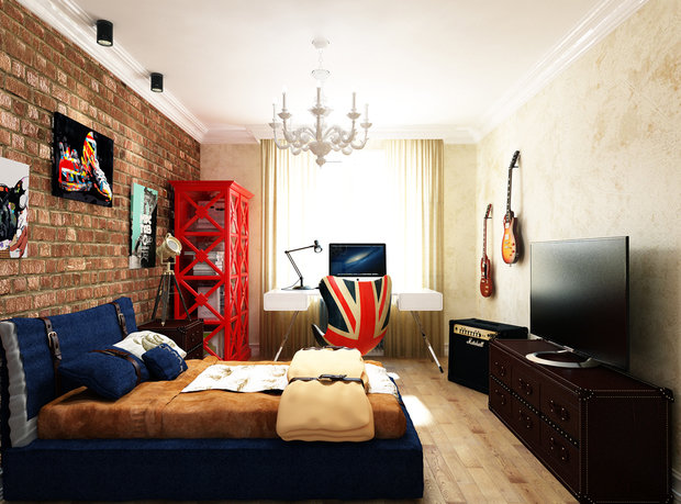 Фотография: Спальня в стиле Лофт, Квартира, Проект недели, Эко – фото на INMYROOM