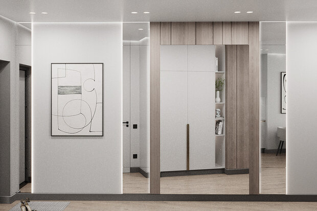 Фото из портфолио Квартира для девушки – фотографии дизайна интерьеров на INMYROOM