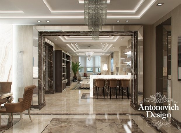 Фото из портфолио Ар деко и современный стиль от Antonovich Design – фотографии дизайна интерьеров на InMyRoom.ru