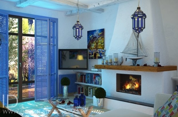 Фото из портфолио ГРЕЧЕСКАЯ СИЕСТА, ЧАСТНЫЙ ДОМ, 140 М² – фотографии дизайна интерьеров на INMYROOM