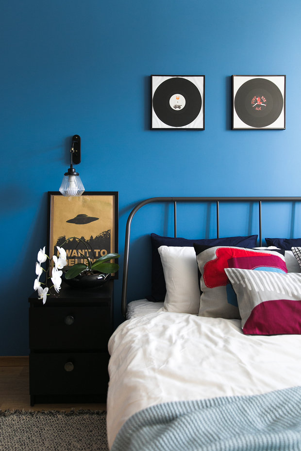 Фотография: Спальня в стиле Скандинавский, Современный, Квартира, Проект недели, Санкт-Петербург, 1 комната, до 40 метров, Анастасия Заркуа – фото на INMYROOM