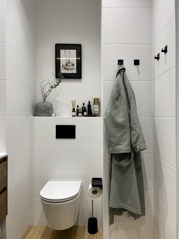 Фотография: Ванная в стиле Скандинавский, Современный, Минимализм, Малогабаритная квартира, Квартира, Проект недели, Москва, Монолитный дом, 1 комната, до 40 метров, Иван Чернечков – фото на INMYROOM Фотография: Ванная в стиле Скандинавский, Современный, Минимализм, Малогабаритная квартира, Квартира, Проект недели, Москва, Монолитный дом, 1 комната, до 40 метров, Иван Чернечков – фото на INMYROOM