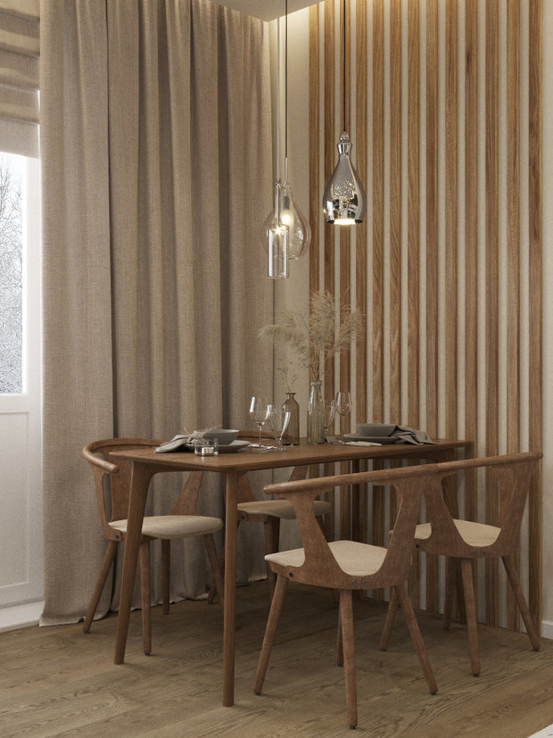 Фотография: Кухня и столовая в стиле Эко, Современный, Квартира, Проект недели, Одинцово, 4 и больше, 60-90 метров, Мария Гульбекян – фото на INMYROOM