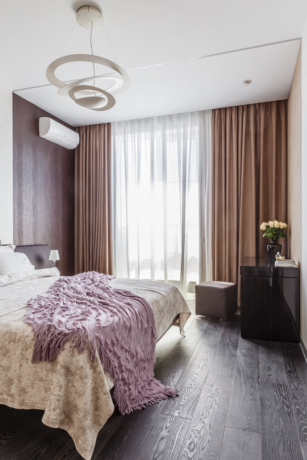 Фото из портфолио Фото спальни реализованного проекта квартиры, расположенной в ЖК "Адмирал".  – фотографии дизайна интерьеров на INMYROOM