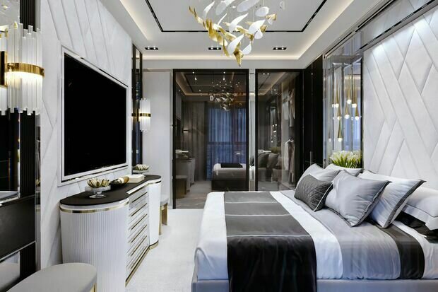 Фото из портфолио Квартира 55,5 м² в ЖК Селигер Сити: дорогие и оригинальные решения на каждом м² – фотографии дизайна интерьеров на INMYROOM