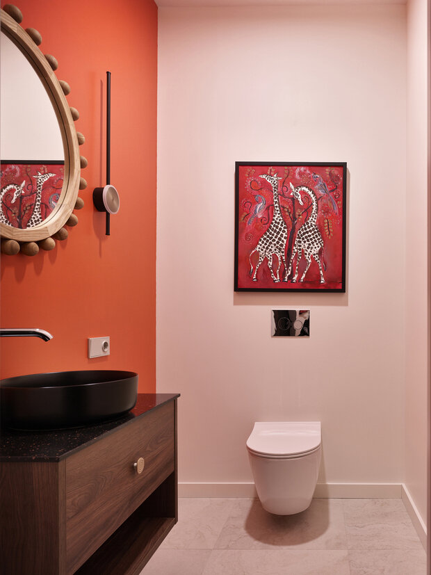 Фотография: Ванная в стиле Современный, Эклектика, Квартира, Проект дня, Москва, Сталинка, Кирпичный дом, 3 комнаты, Более 90 метров, Ирина Фролочкина, Артём Ерыков – фото на INMYROOM