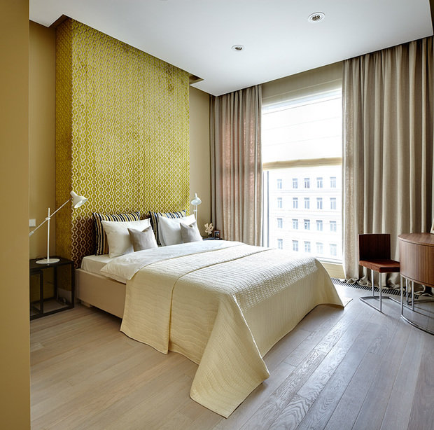 Фотография: Спальня в стиле Современный, Квартира, Москва, Инна Теджоева, Зина Броян, Berphin Interiors, новостройка, Монолитный дом, 3 комнаты, Более 90 метров, #эксклюзивныепроекты – фото на INMYROOM