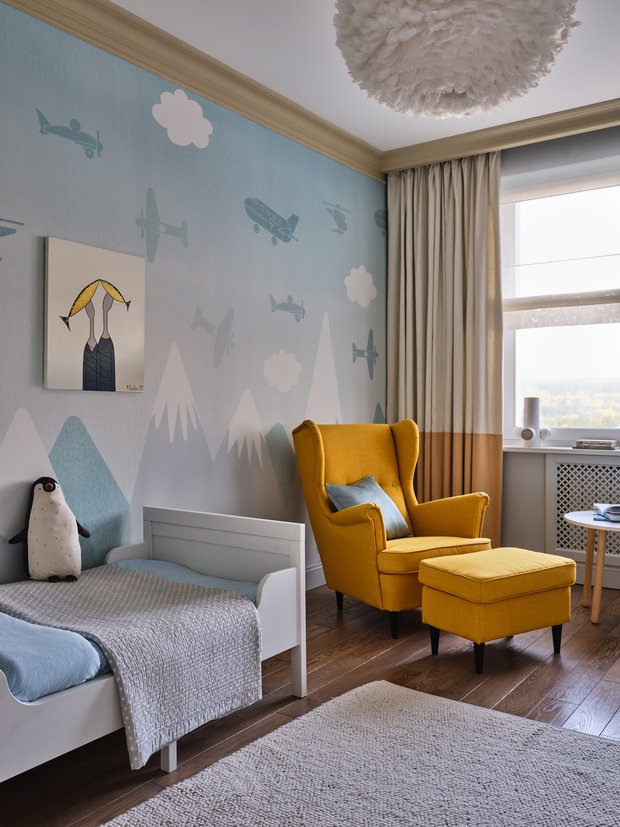 Фотография: Детская в стиле Современный, Квартира, Проект недели, Москва, 4 и больше, Более 90 метров, Карина Сейфуль-Мулюкова – фото на INMYROOM