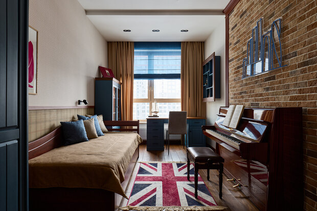 Фотография: Кабинет в стиле Лофт, Современный, Эклектика, Квартира, Проект недели, Екатеринбург, 4 и больше, Более 90 метров, Affdesign – фото на INMYROOM