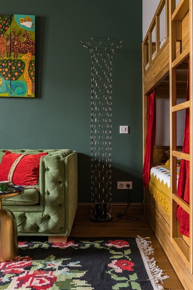 Фотография: Детская в стиле Восточный, Эклектика, Винтажный, Квартира, Проект недели, Блочный дом, 3 комнаты, Более 90 метров, Уфа, Юлия Мусина, Александр Сафаров, PRSPKT Architects – фото на INMYROOM