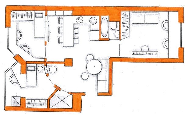 Фото из портфолио Мои перепланировки – фотографии дизайна интерьеров на INMYROOM