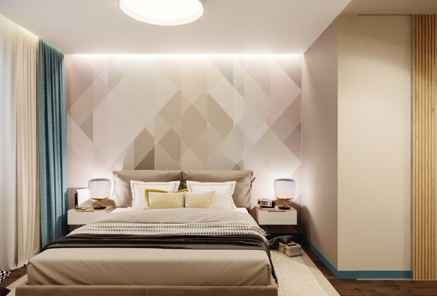 Фотография: Спальня в стиле Эко, Современный, Квартира, Проект недели, Москва, Панельный дом, 3 комнаты, 60-90 метров, Владислав Седов, LINES – фото на INMYROOM