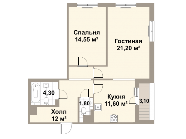Фото из портфолио проект СИНИЙ) – фотографии дизайна интерьеров на InMyRoom.ru