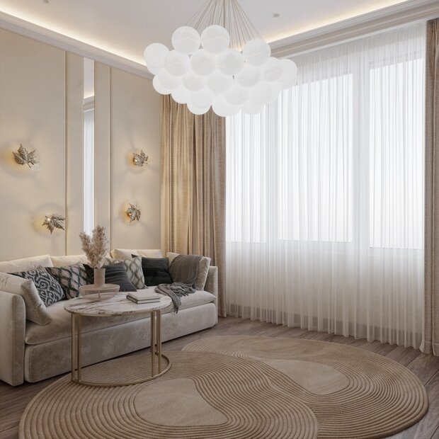 Фото из портфолио Дизайн интерьера квартиры для молодой девушки в стиле ар-деко – фотографии дизайна интерьеров на INMYROOM