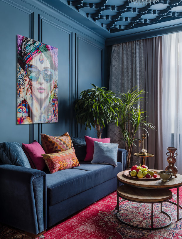 Фотография: Кабинет в стиле Восточный, Эклектика, Квартира, Проект дня, Москва, 3 комнаты, 60-90 метров, Виолетта Голубева – фото на INMYROOM