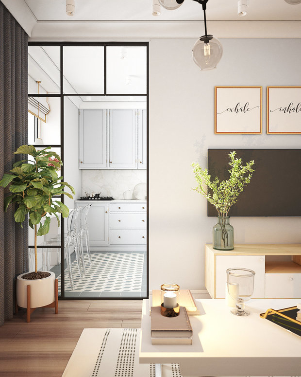 Фотография: Гостиная в стиле Скандинавский, Квартира, Советы, генеральная уборка, Уборка, Meine Liebe – фото на INMYROOM