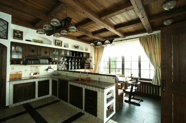 Фотография: Кухня и столовая в стиле Прованс и Кантри, Классический, Современный, Декор интерьера, Дом, Дома и квартиры, Шале, МАРХИ – фото на INMYROOM